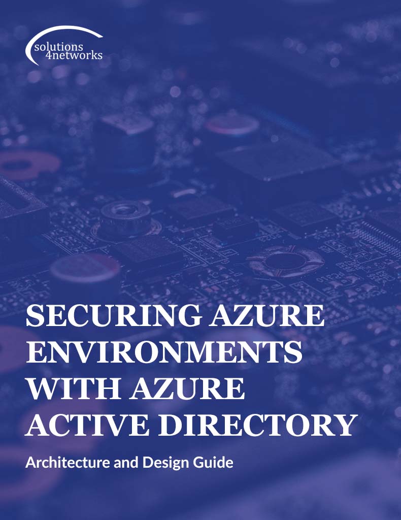 Securing Azure Environments with Azure Active Directory: Architecture and Design Guide graphic with computer components